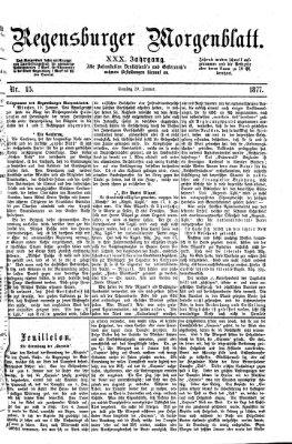 Regensburger Morgenblatt Samstag 20. Januar 1877