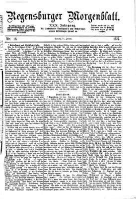 Regensburger Morgenblatt Sonntag 21. Januar 1877