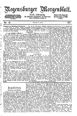 Regensburger Morgenblatt Mittwoch 24. Januar 1877