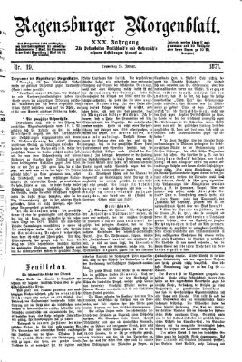 Regensburger Morgenblatt Donnerstag 25. Januar 1877