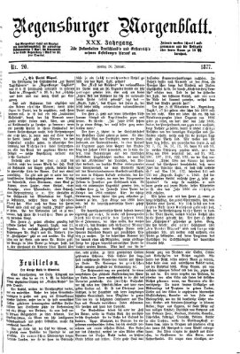 Regensburger Morgenblatt Freitag 26. Januar 1877