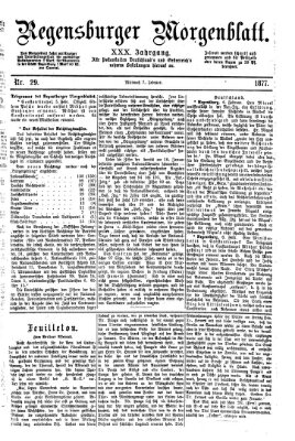 Regensburger Morgenblatt Mittwoch 7. Februar 1877