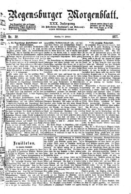 Regensburger Morgenblatt Samstag 10. Februar 1877
