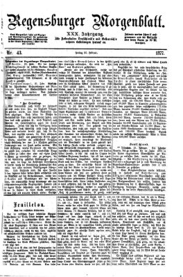 Regensburger Morgenblatt Freitag 23. Februar 1877