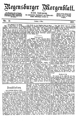 Regensburger Morgenblatt Dienstag 6. März 1877