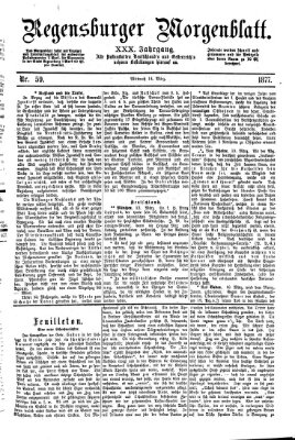 Regensburger Morgenblatt Mittwoch 14. März 1877