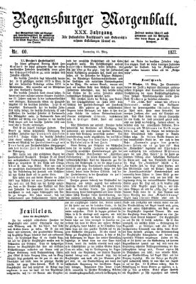 Regensburger Morgenblatt Donnerstag 15. März 1877