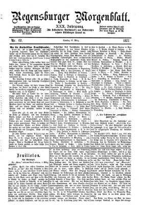 Regensburger Morgenblatt Samstag 17. März 1877