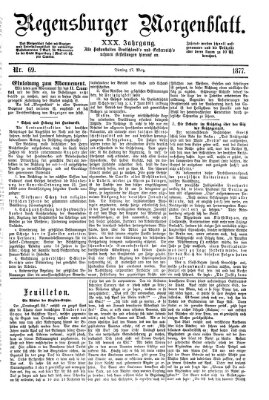 Regensburger Morgenblatt Dienstag 27. März 1877