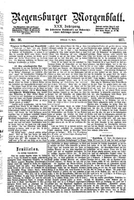 Regensburger Morgenblatt Mittwoch 18. April 1877