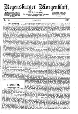 Regensburger Morgenblatt Freitag 27. April 1877