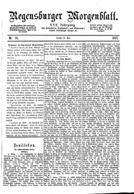 Regensburger Morgenblatt Samstag 28. April 1877