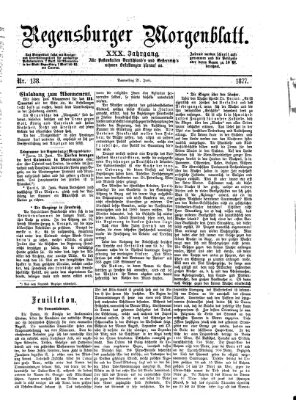 Regensburger Morgenblatt Donnerstag 21. Juni 1877