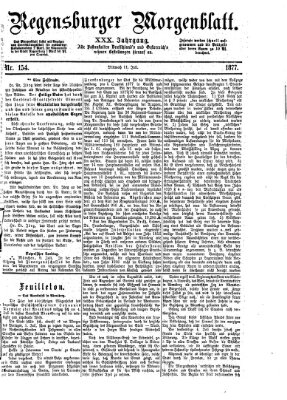 Regensburger Morgenblatt Mittwoch 11. Juli 1877