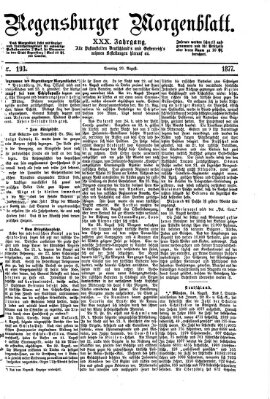 Regensburger Morgenblatt Sonntag 26. August 1877