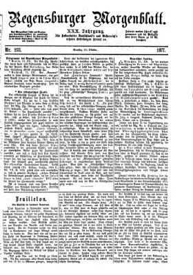 Regensburger Morgenblatt Samstag 13. Oktober 1877