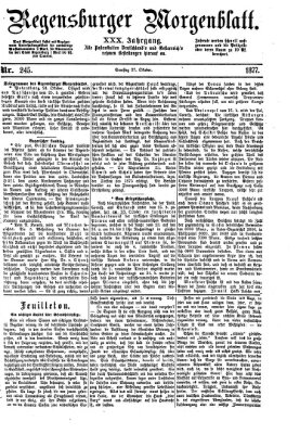 Regensburger Morgenblatt Samstag 27. Oktober 1877