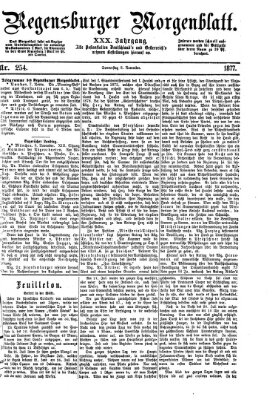 Regensburger Morgenblatt Donnerstag 8. November 1877