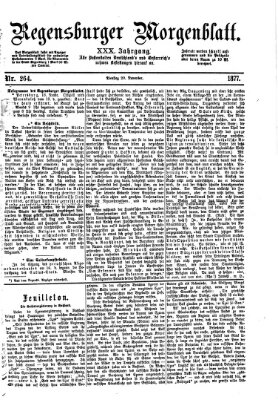 Regensburger Morgenblatt Dienstag 20. November 1877