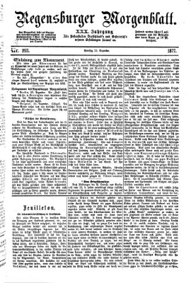 Regensburger Morgenblatt Dienstag 25. Dezember 1877