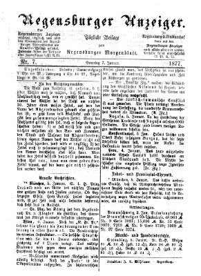 Regensburger Anzeiger Sonntag 7. Januar 1877