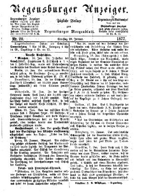 Regensburger Anzeiger Samstag 20. Januar 1877