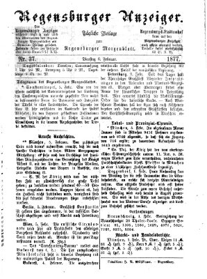 Regensburger Anzeiger Dienstag 6. Februar 1877