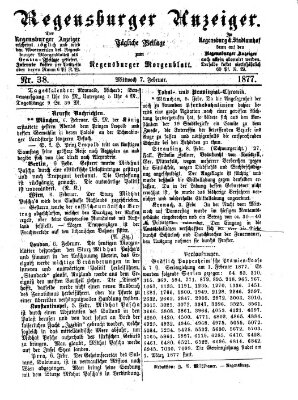 Regensburger Anzeiger Mittwoch 7. Februar 1877