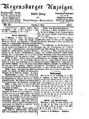 Regensburger Anzeiger Dienstag 6. März 1877