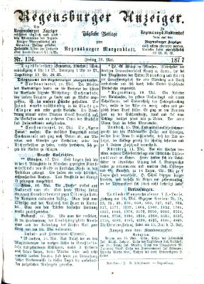 Regensburger Anzeiger Freitag 18. Mai 1877