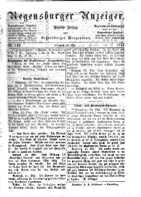 Regensburger Anzeiger Mittwoch 23. Mai 1877