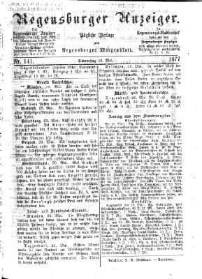 Regensburger Anzeiger Donnerstag 24. Mai 1877