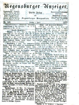 Regensburger Anzeiger Freitag 1. Juni 1877