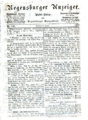 Regensburger Anzeiger Samstag 2. Juni 1877