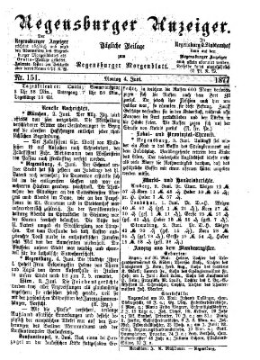 Regensburger Anzeiger Montag 4. Juni 1877