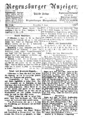 Regensburger Anzeiger Donnerstag 7. Juni 1877