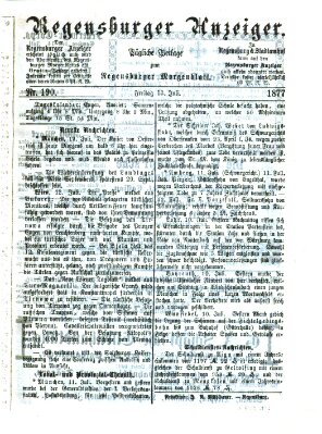 Regensburger Anzeiger Freitag 13. Juli 1877