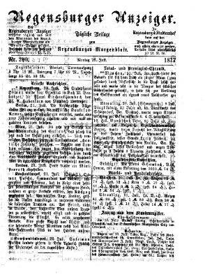 Regensburger Anzeiger Montag 23. Juli 1877