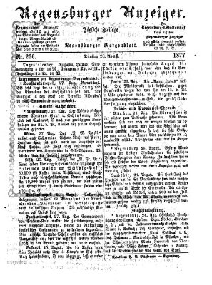 Regensburger Anzeiger Dienstag 28. August 1877