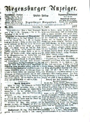 Regensburger Anzeiger Donnerstag 30. August 1877