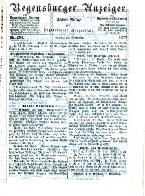 Regensburger Anzeiger Dienstag 25. September 1877