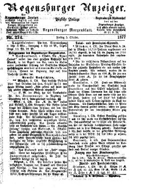 Regensburger Anzeiger Freitag 5. Oktober 1877