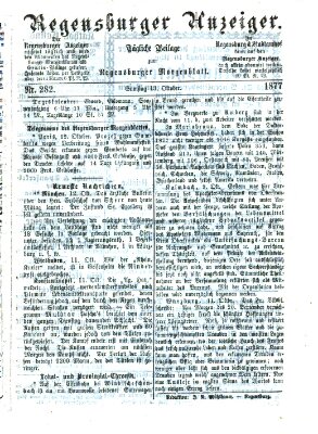 Regensburger Anzeiger Samstag 13. Oktober 1877