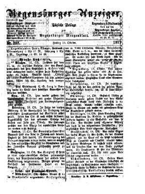 Regensburger Anzeiger Freitag 19. Oktober 1877