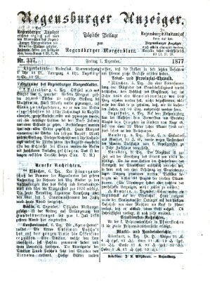 Regensburger Anzeiger Freitag 7. Dezember 1877