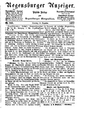 Regensburger Anzeiger Sonntag 16. Dezember 1877