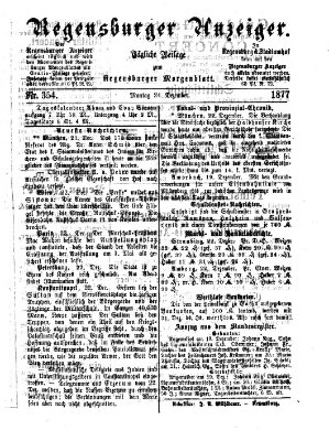 Regensburger Anzeiger Montag 24. Dezember 1877