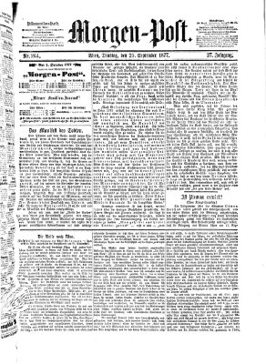 Morgenpost Dienstag 25. September 1877