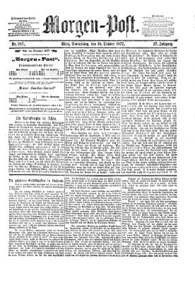 Morgenpost Donnerstag 18. Oktober 1877