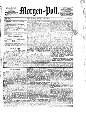 Morgenpost Montag 29. Oktober 1877